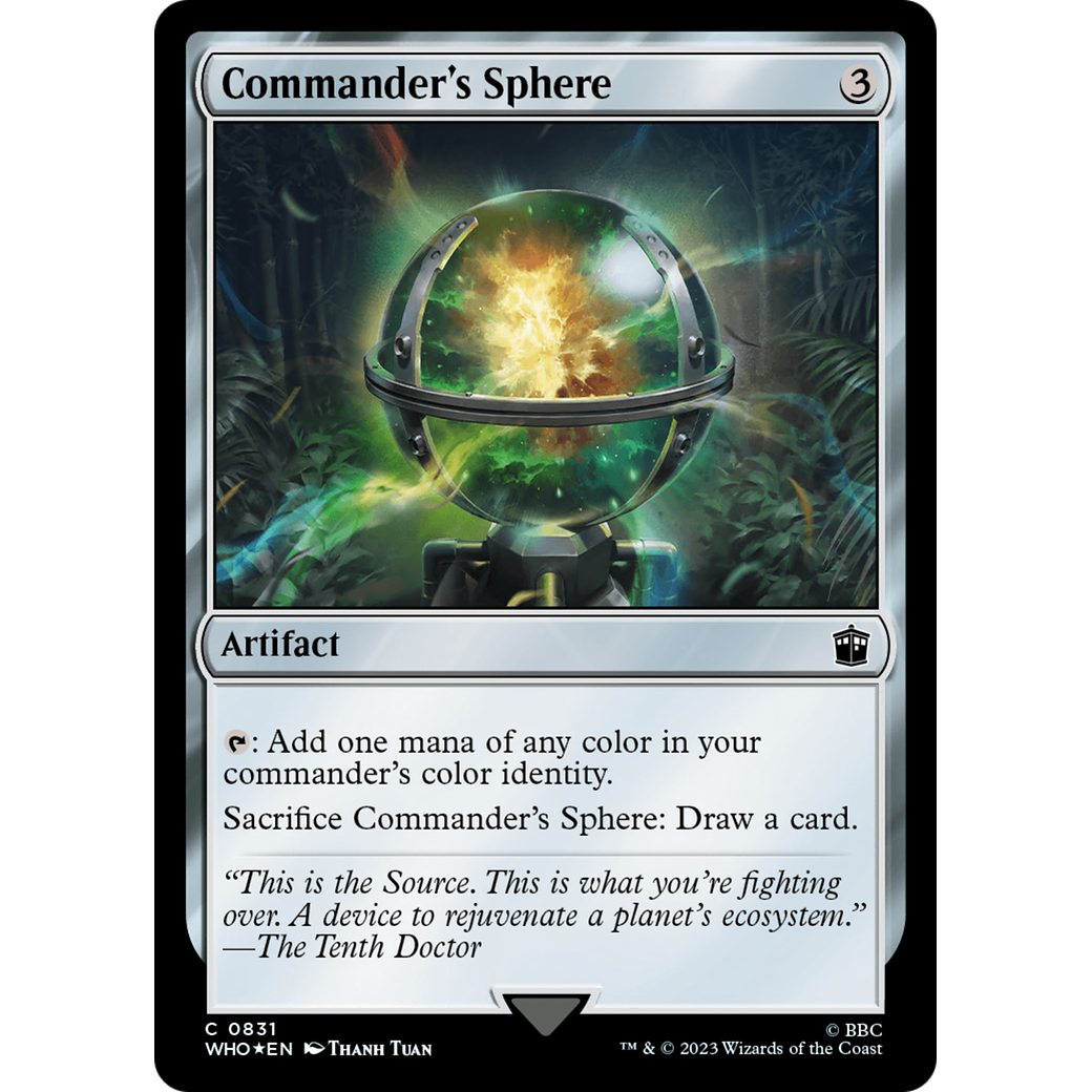 Commander's Sphere (Surge Foil) (WHO-831) - Doctor Who Foil