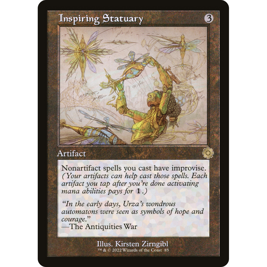 Inspiring Statuary (Schematic) (BRR-085) - The Brothers' War Retro Artifacts Foil