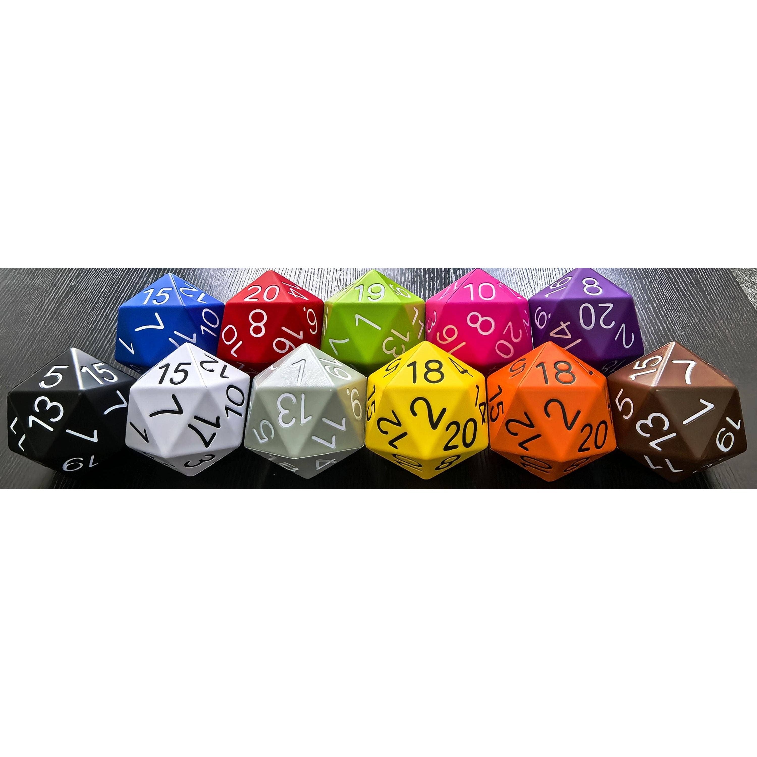 Big Foam Dice 4 inch D20's (11 colors) by Zucati: Red