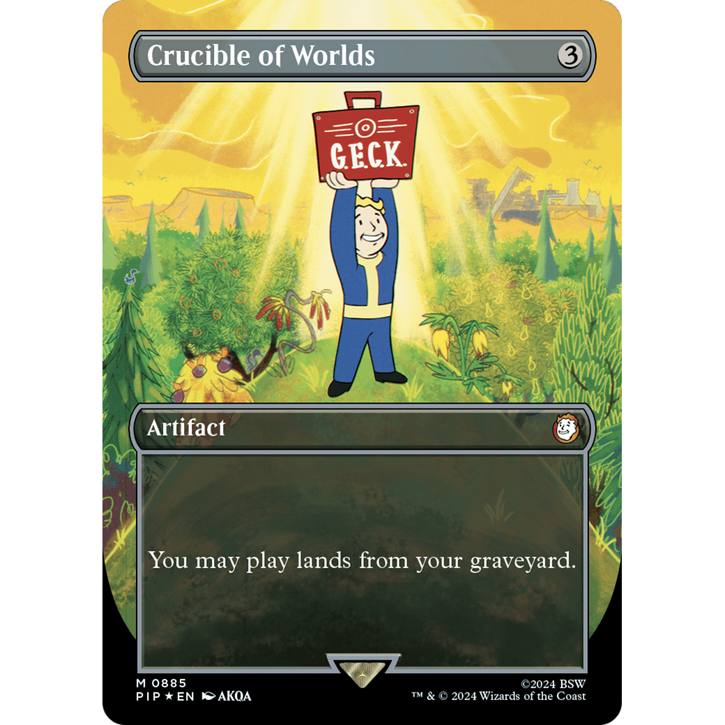 Crucible of Worlds (PIP-885) - Fallout (Borderless) Foil