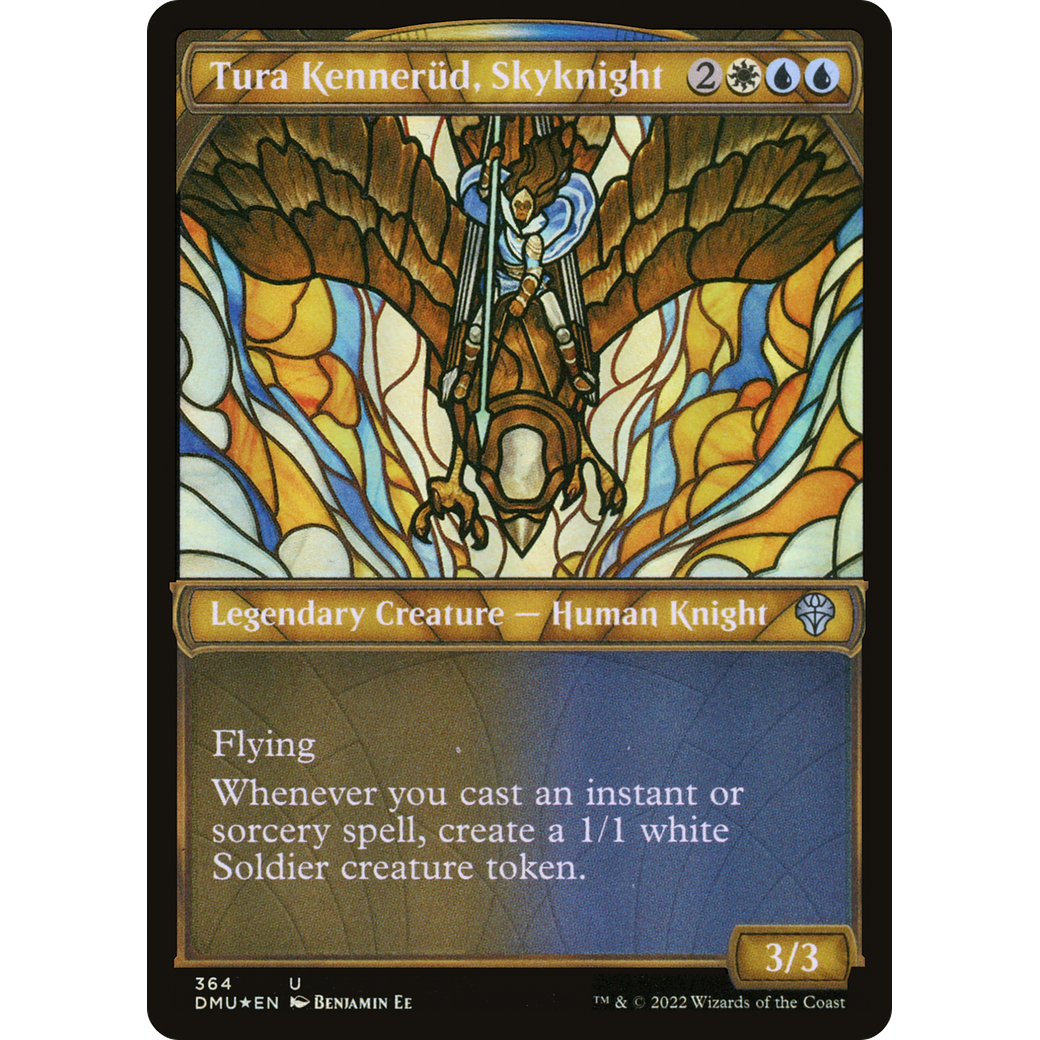 Tura Kennerud, Skyknight (Textured Foil) (DMU-364) - Dominaria United: (Showcase) Foil