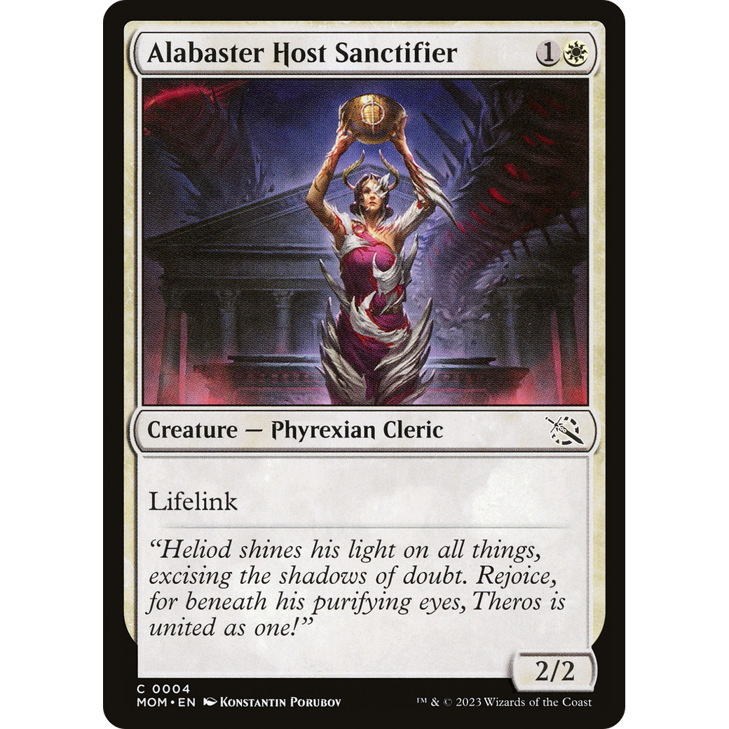 Alabaster Host Sanctifier (MOM-004) - March of the Machine Foil