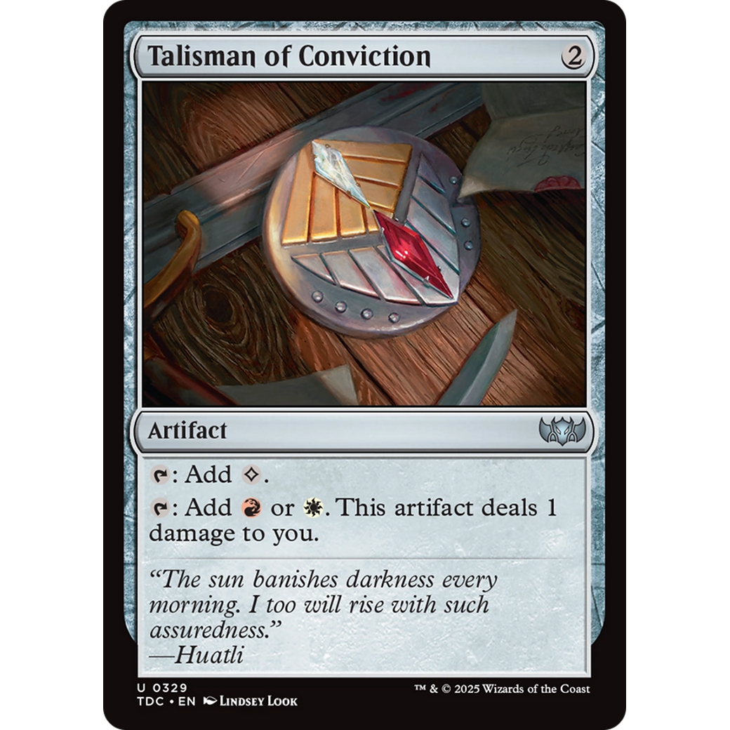 Talisman of Conviction (TDC-329) - Commander: Tarkir: Dragonstorm