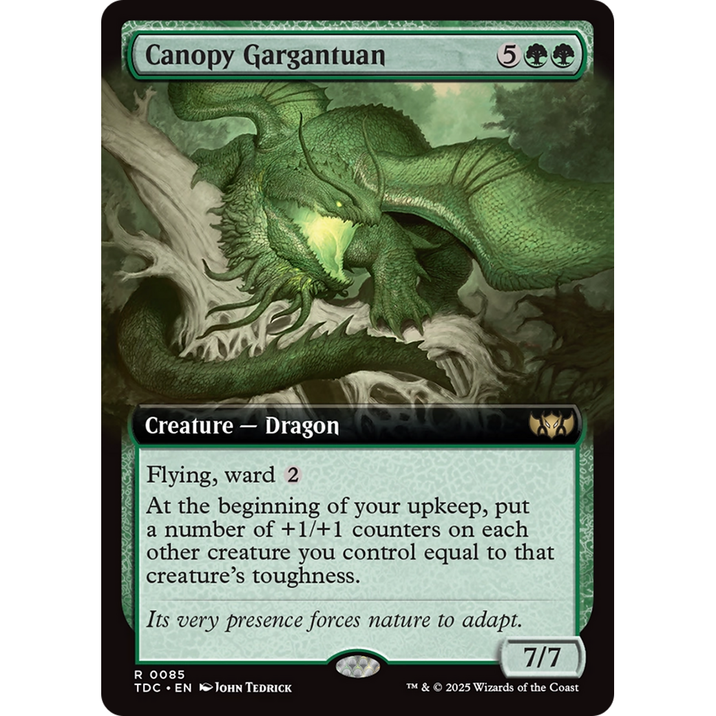 Canopy Gargantuan (TDC-085) - Commander: Tarkir: Dragonstorm: (Extended Art)