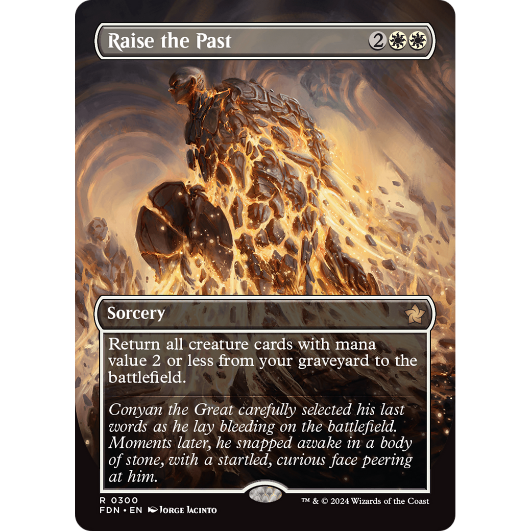 Raise the Past (FDN-300) - Foundations (Borderless) Foil