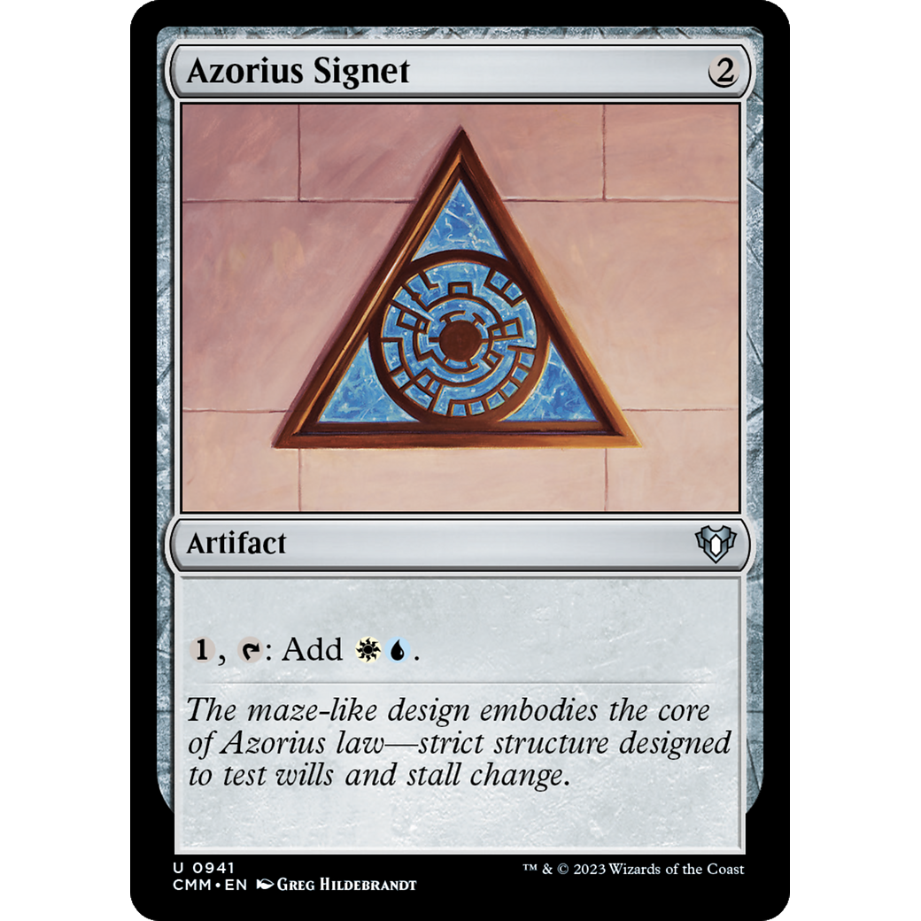 Azorius Signet (CMM-941) - Commander Masters