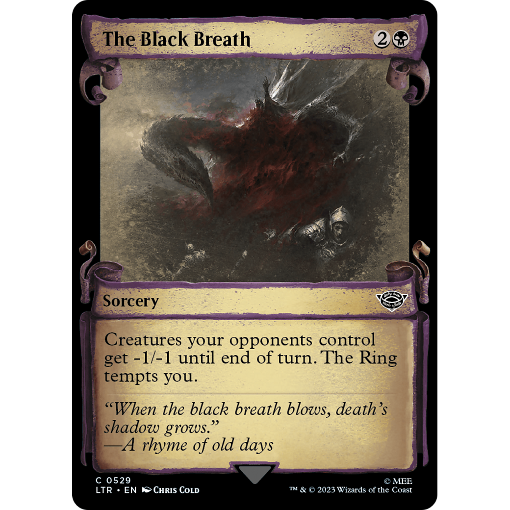 The Black Breath (LTR-529) - The Lord of the Rings: Tales of Middle-earth: (Showcase) Foil