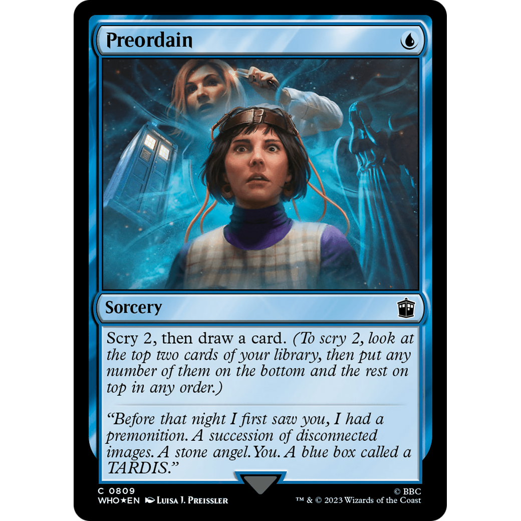 Preordain (Surge Foil) (WHO-809) - Doctor Who Foil