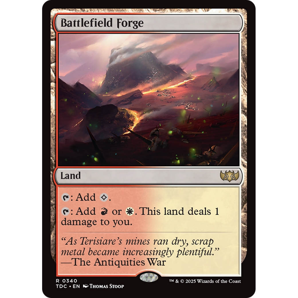 Battlefield Forge (TDC-340) - Commander: Tarkir: Dragonstorm
