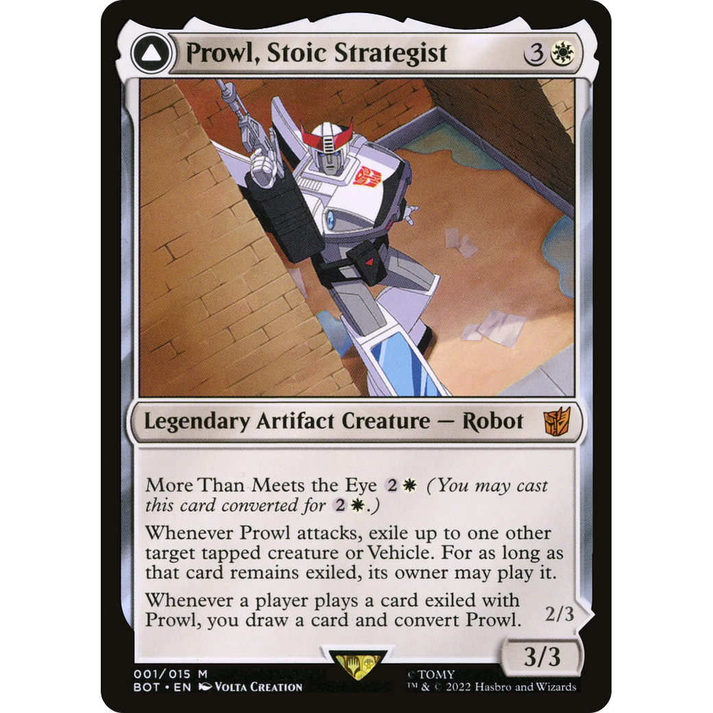 Prowl, Stoic Strategist (BOT-001) - Transformers: (convertdfc)