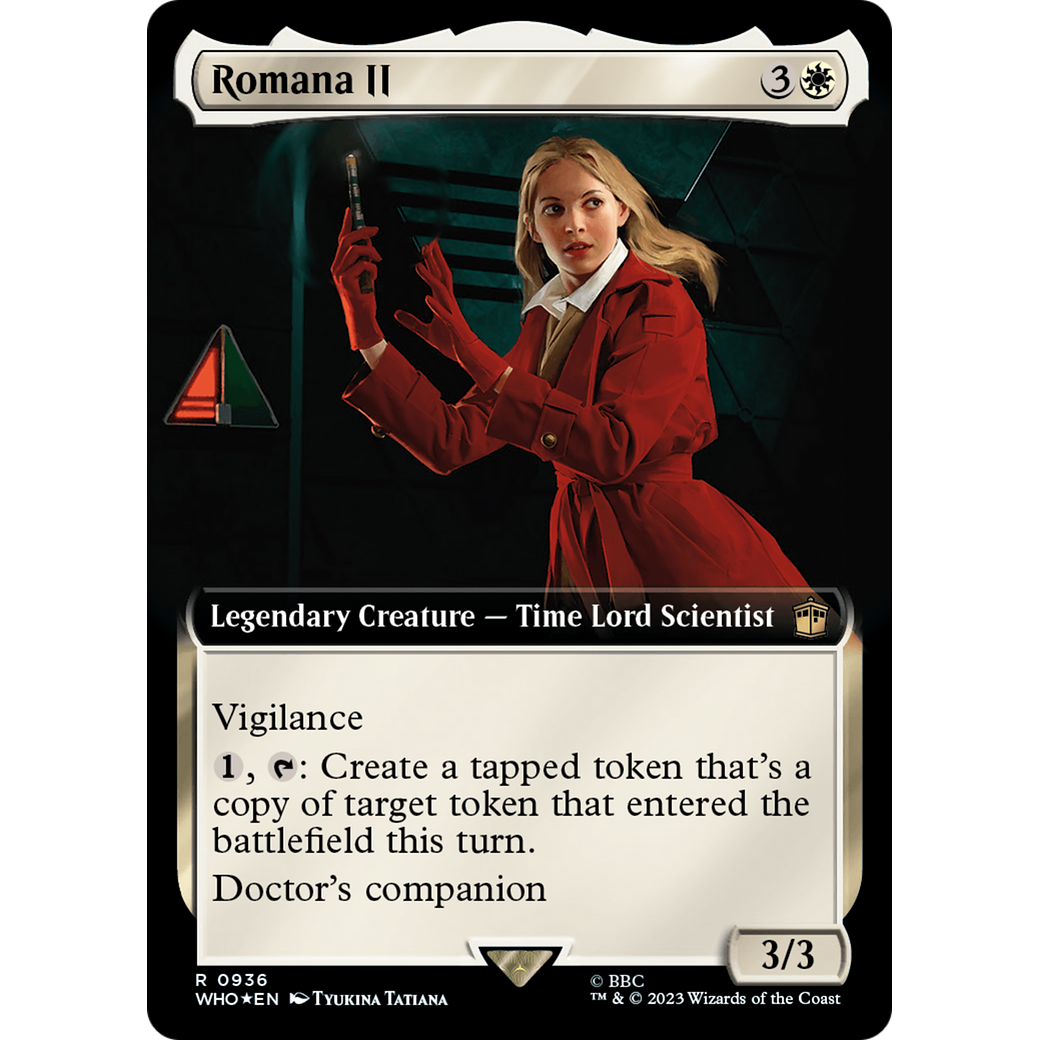Romana II (Extended Art) (Surge Foil) (WHO-936) - Doctor Who: (Extended Art) Foil