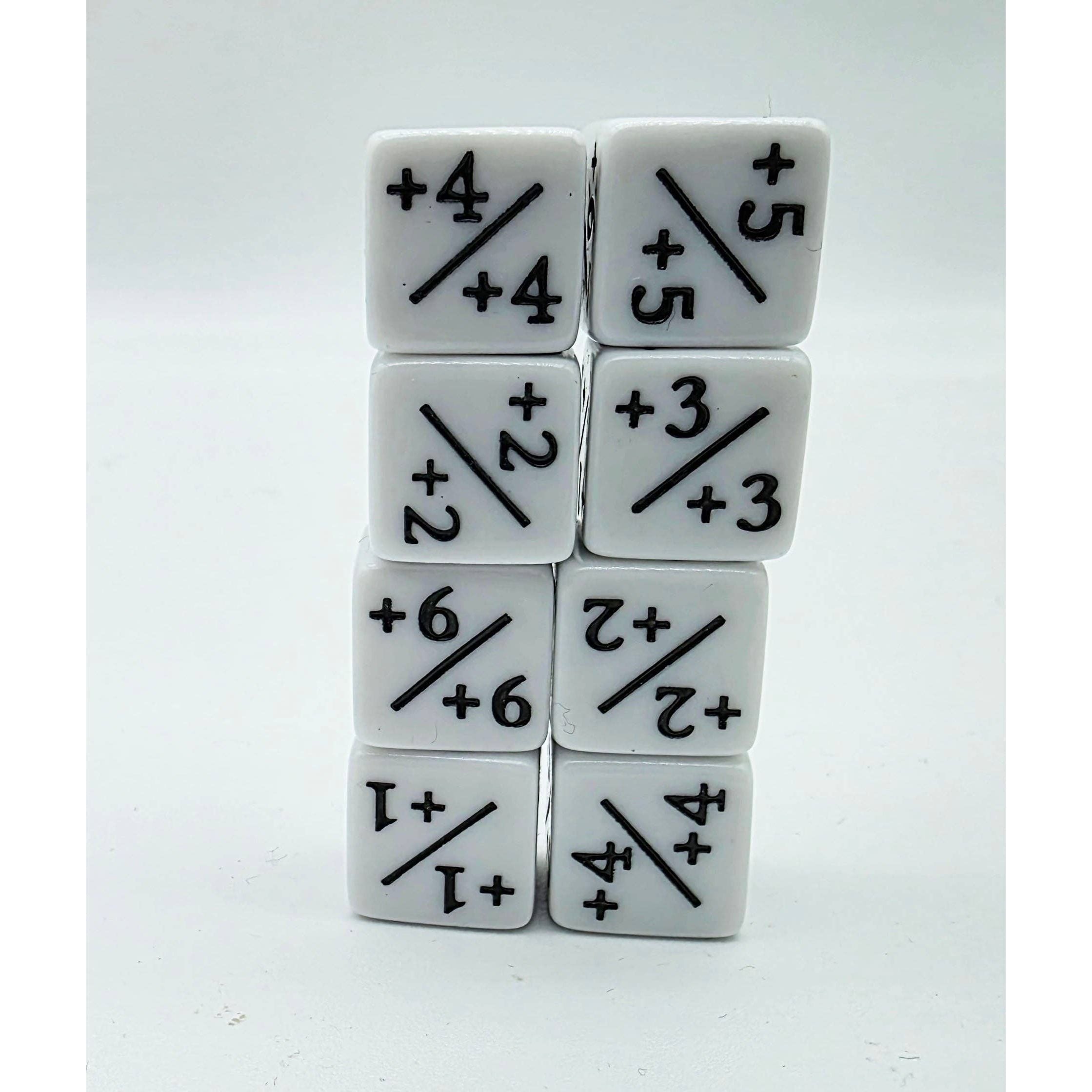 +1/+1 White Counters for Magic - Set of 8