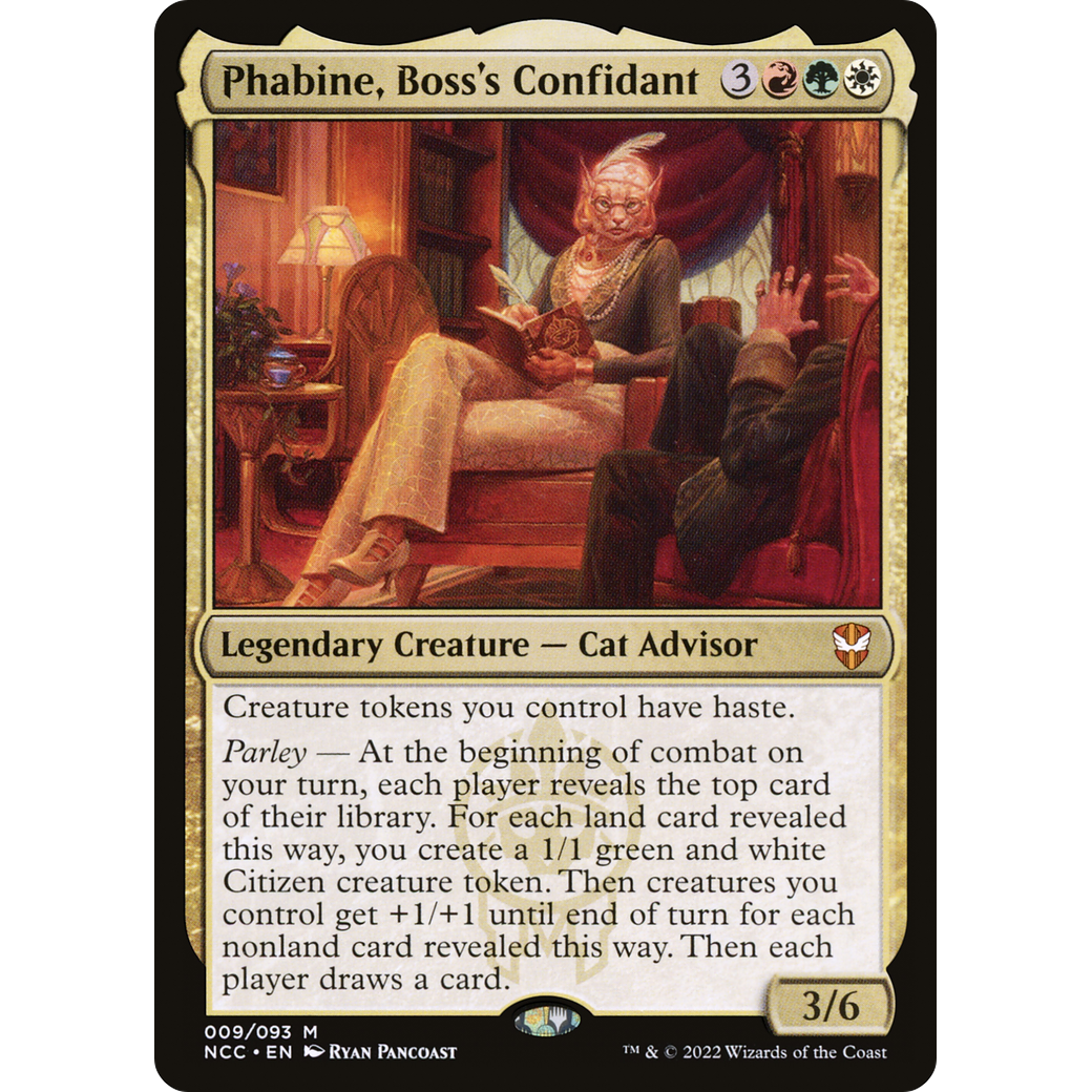 Phabine, Boss's Confidant (NCC-009) - New Capenna Commander Foil