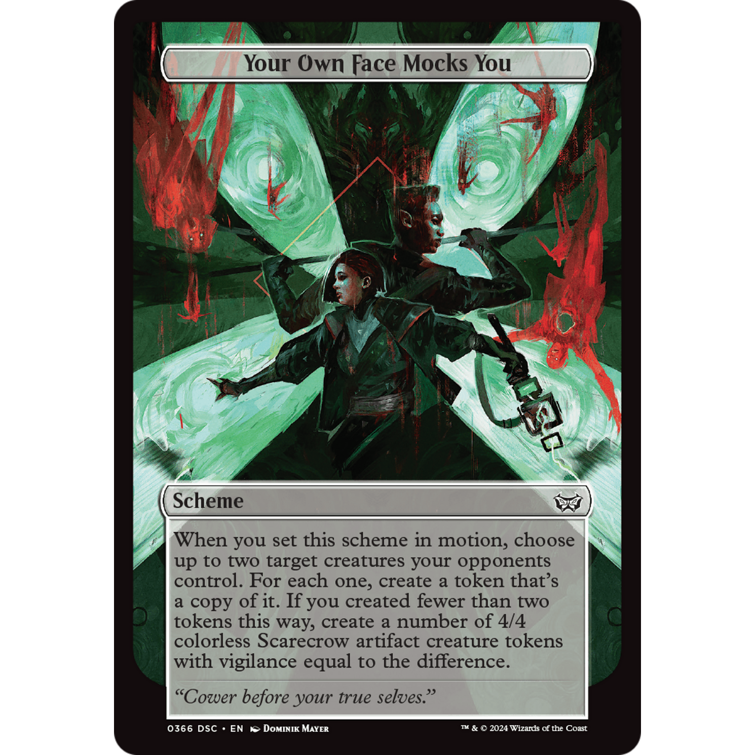 Your Own Face Mocks You (A:DSC-366) - Duskmourn: House of Horror Commander