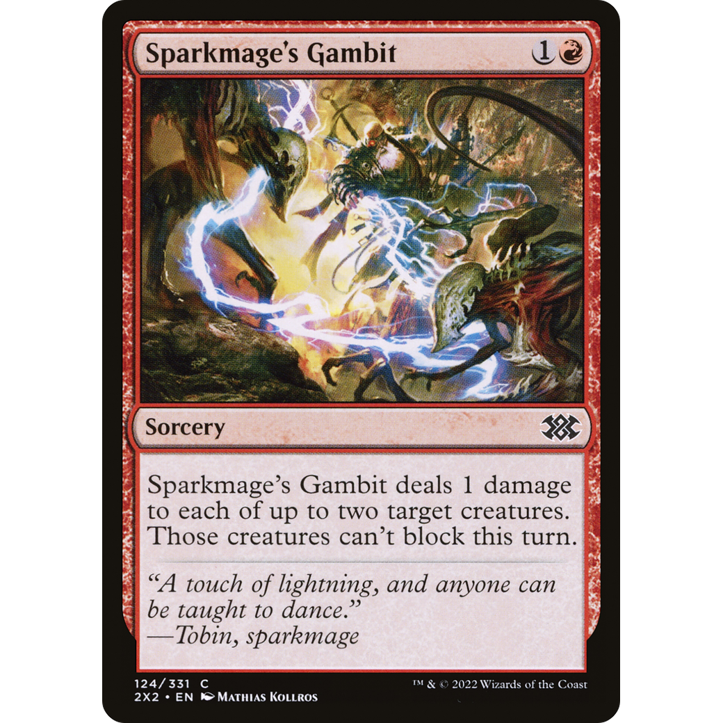 Sparkmage's Gambit (2X2-124) - Double Masters 2022 Foil