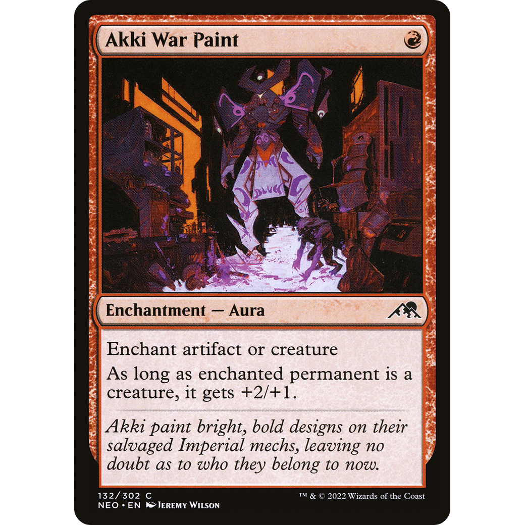 Akki War Paint (NEO-132) - Kamigawa: Neon Dynasty Foil