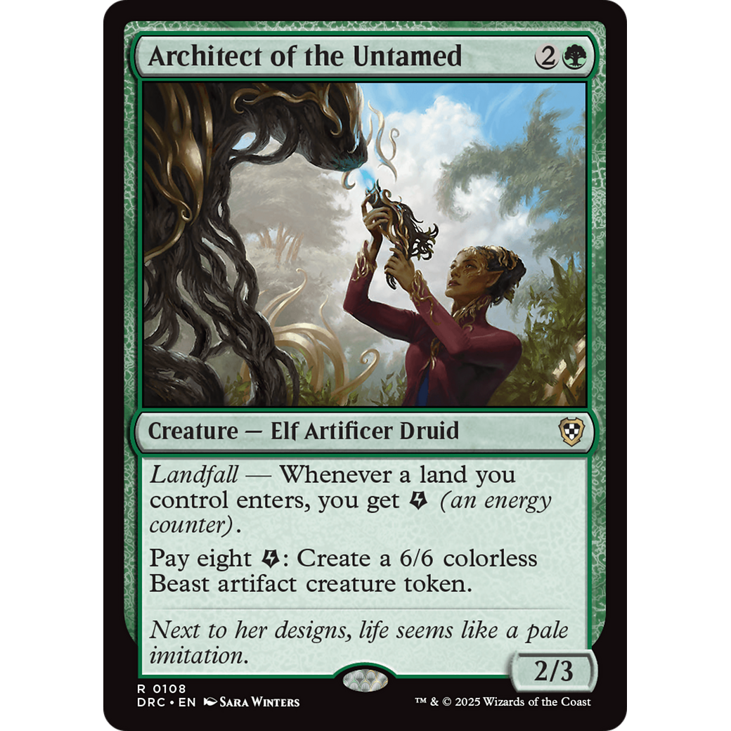 Architect of the Untamed (DRC-108) - Commander: Aetherdrift Foil