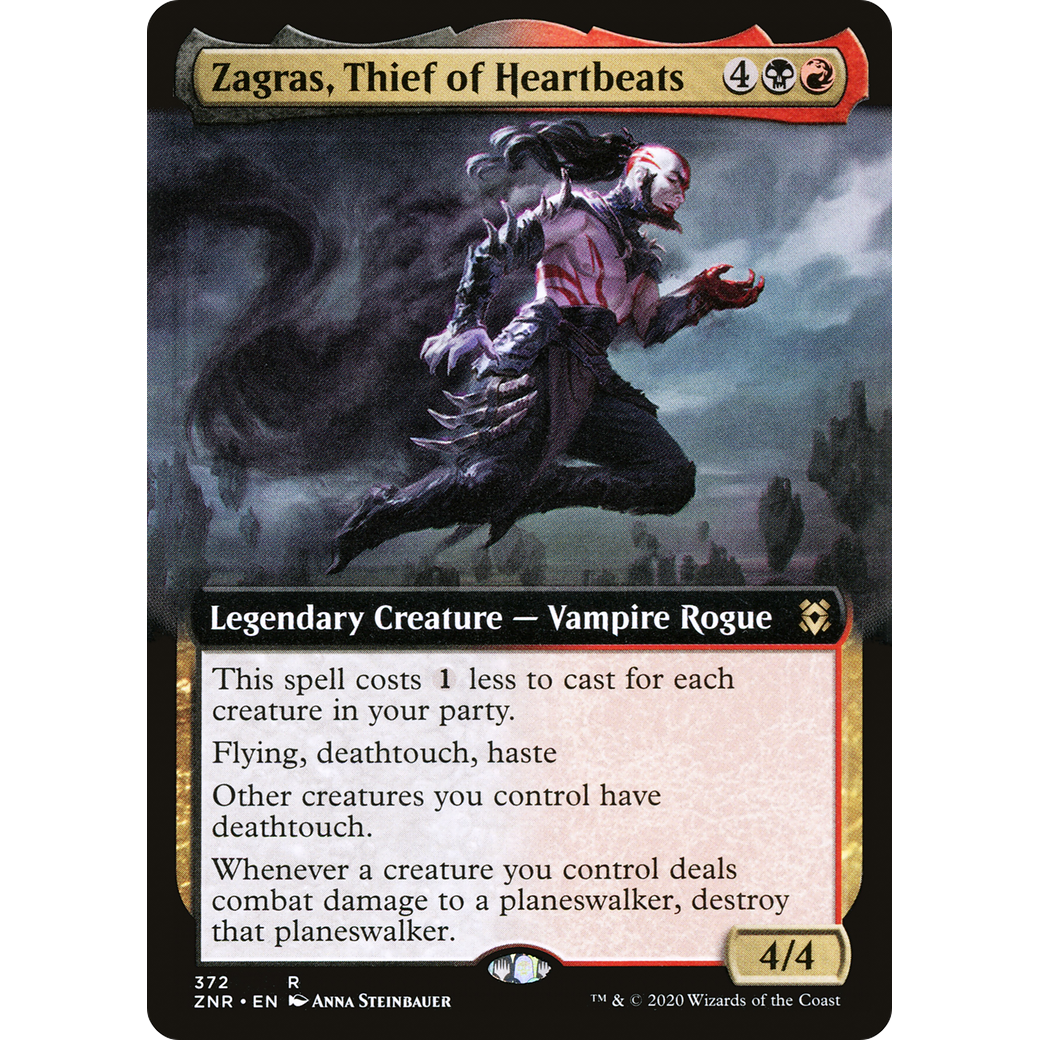Zagras, Thief of Heartbeats (Extended Art) (ZNR-372) - Zendikar Rising: (Extended Art)