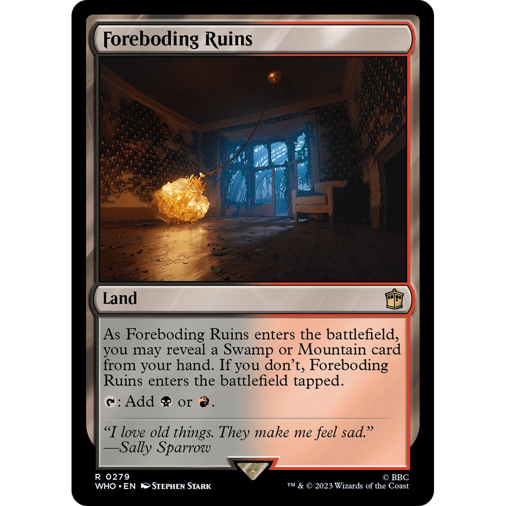 Foreboding Ruins (WHO-279) - Doctor Who Foil