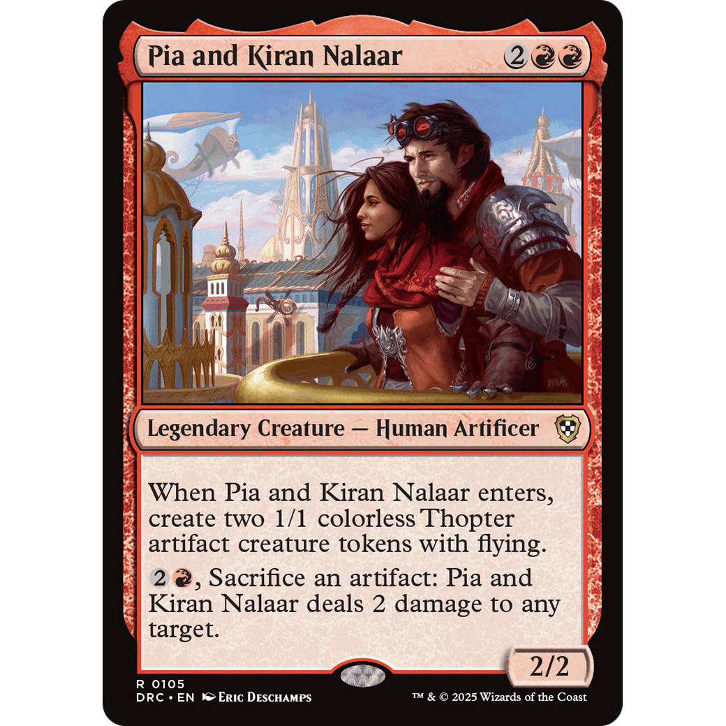 Pia and Kiran Nalaar (DRC-105) - Commander: Aetherdrift