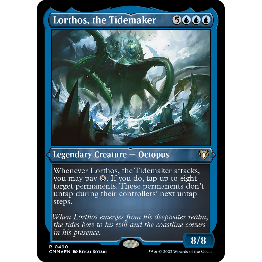 Lorthos, the Tidemaker (CMM-490) - Commander Masters Etched Foil
