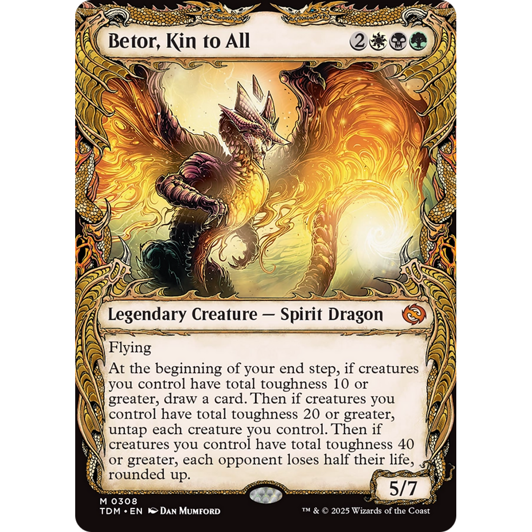 Betor, Kin to All (TDM-308) - Tarkir: Dragonstorm: (Showcase) Foil
