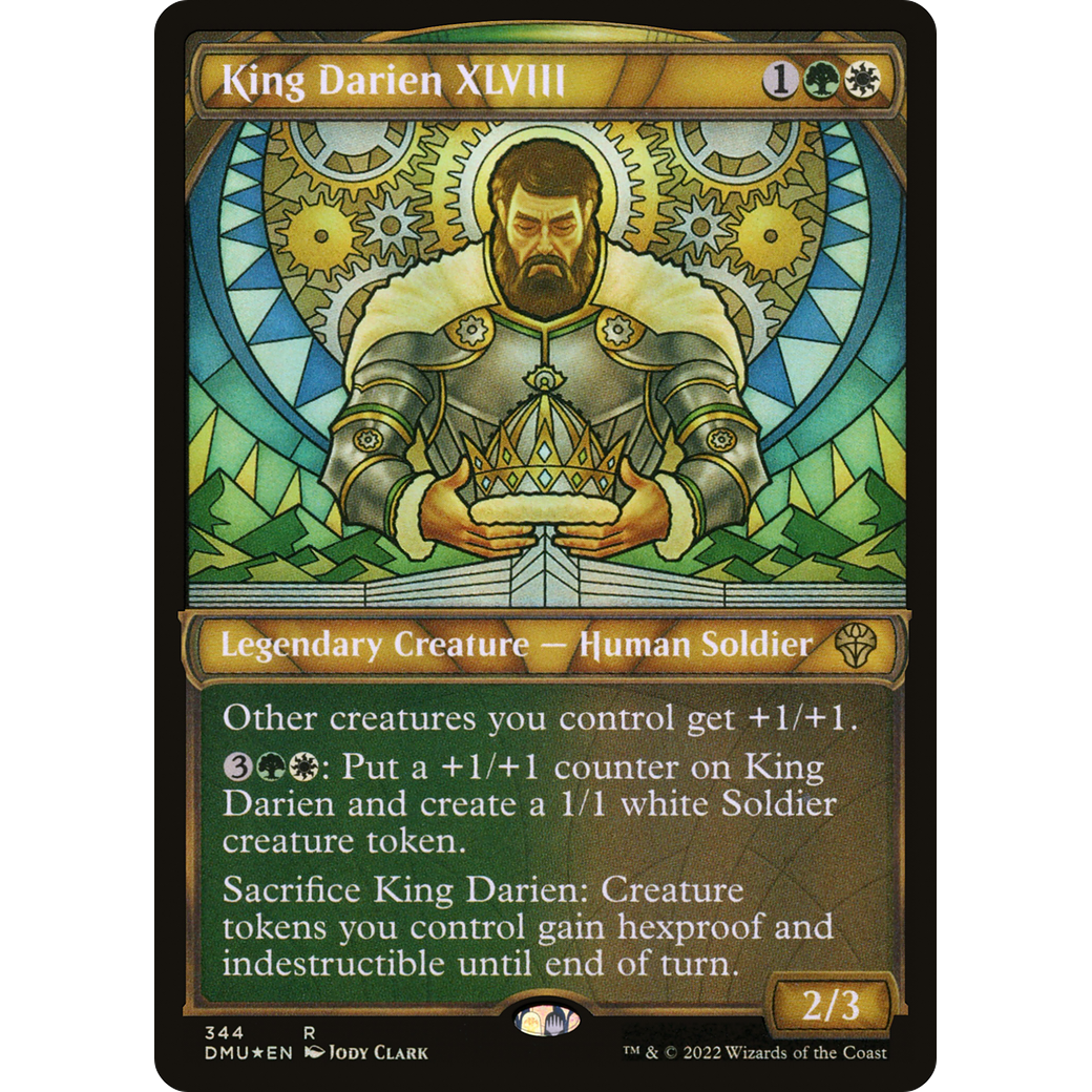 King Darien XLVIII (Textured Foil) (DMU-344) - Dominaria United: (Showcase) Foil