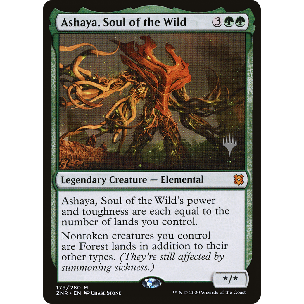 Ashaya, Soul of the Wild (PPZNR-179) - Zendikar Rising Promos Foil