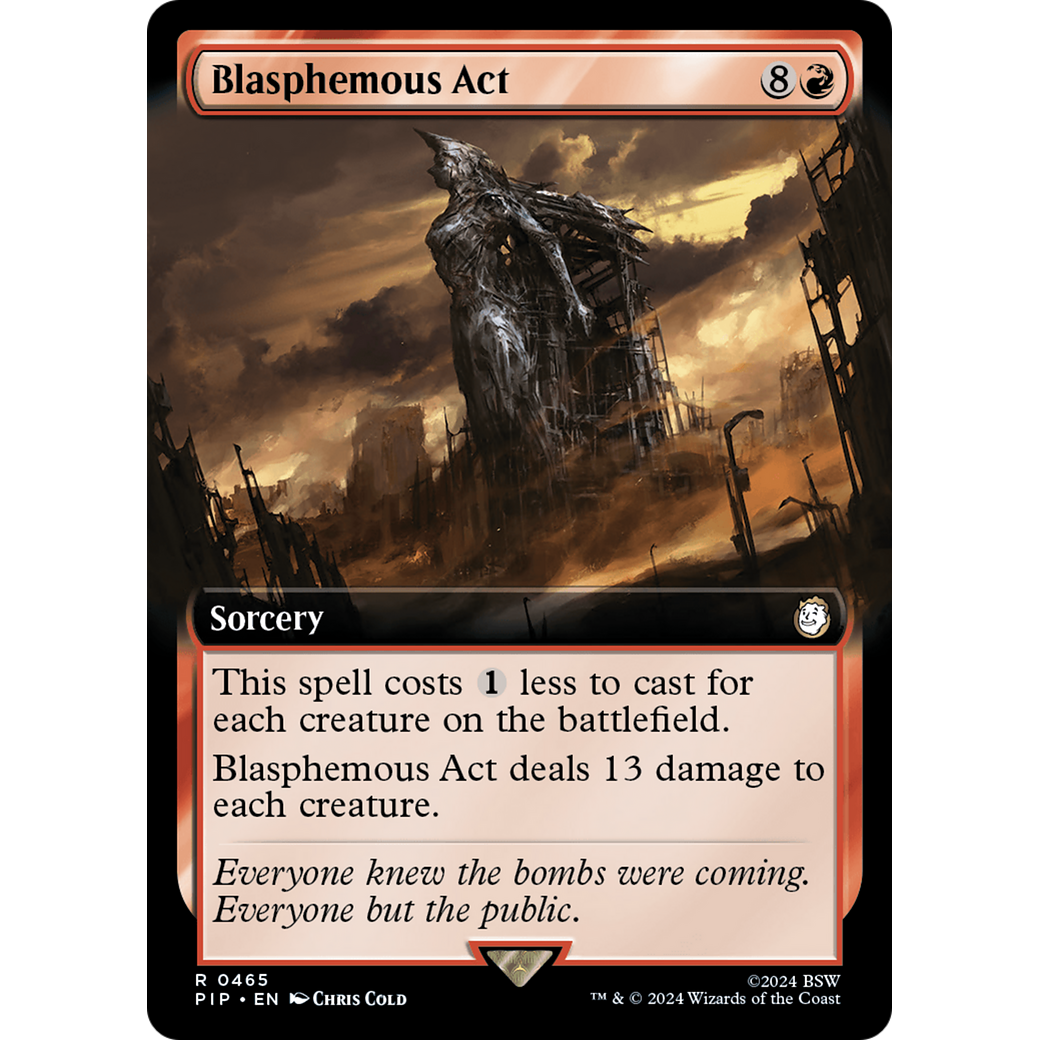 Blasphemous Act (PIP-465) - Fallout: (Extended Art) Foil