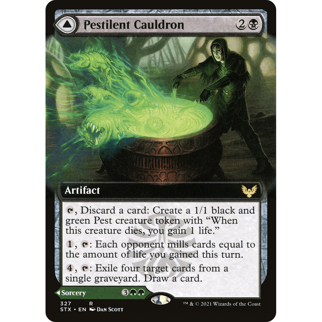 Pestilent Cauldron (Extended Art) (STX-327) - Strixhaven: School of Mages: (Extended Art) Foil