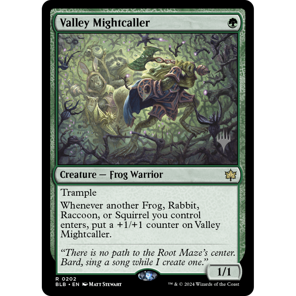 Valley Mightcaller (PPBLB-202P) - Bloomburrow Promos