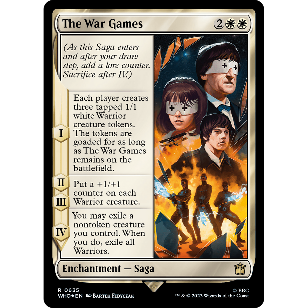 The War Games (Surge Foil) (WHO-635) - Doctor Who Foil