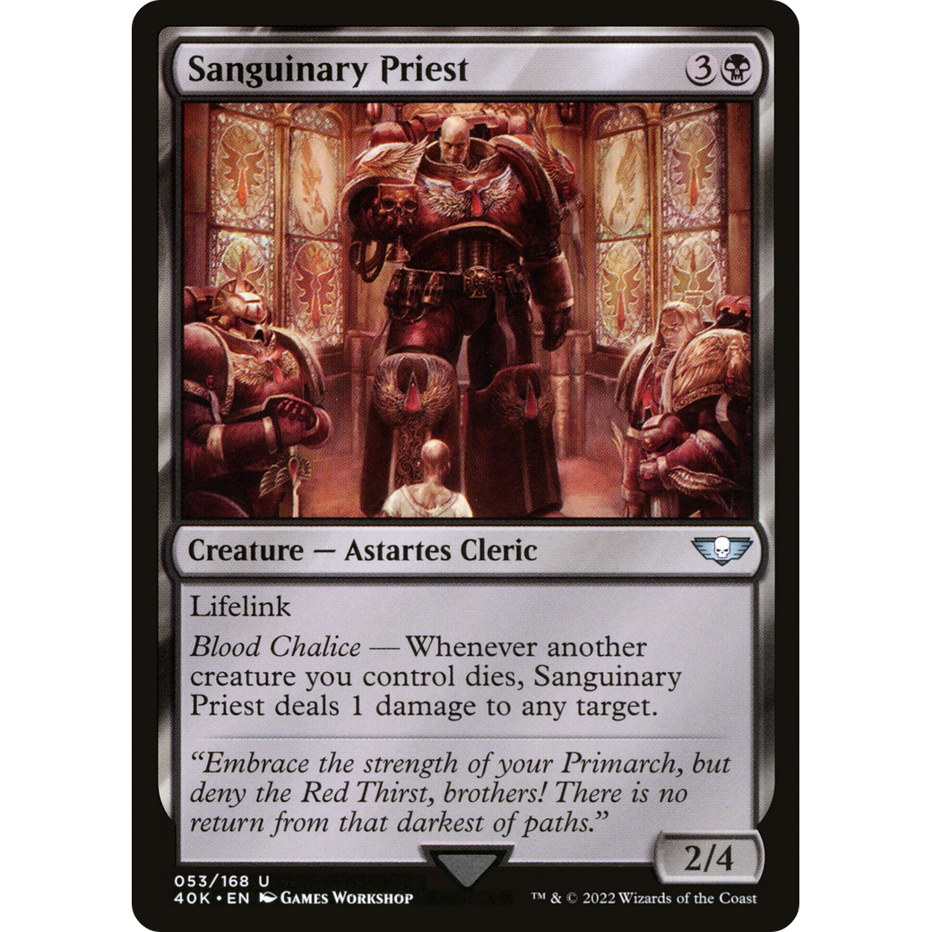 Sanguinary Priest (40K-053) - Warhammer 40,000 Commander