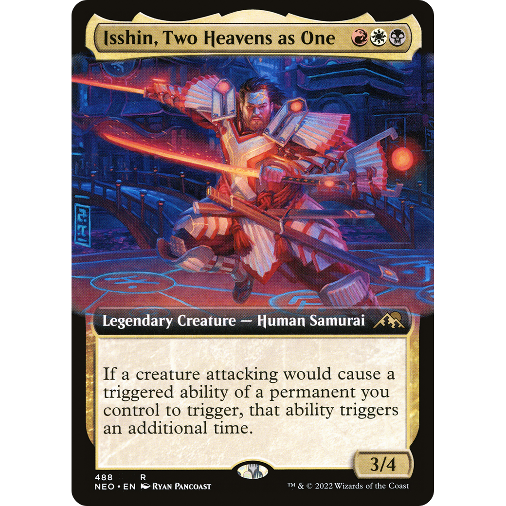 Isshin, Two Heavens as One (NEO-488) - Kamigawa: Neon Dynasty: (Extended Art)