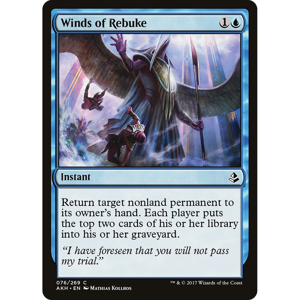 Winds of Rebuke (AKH-076) - Amonkhet Foil