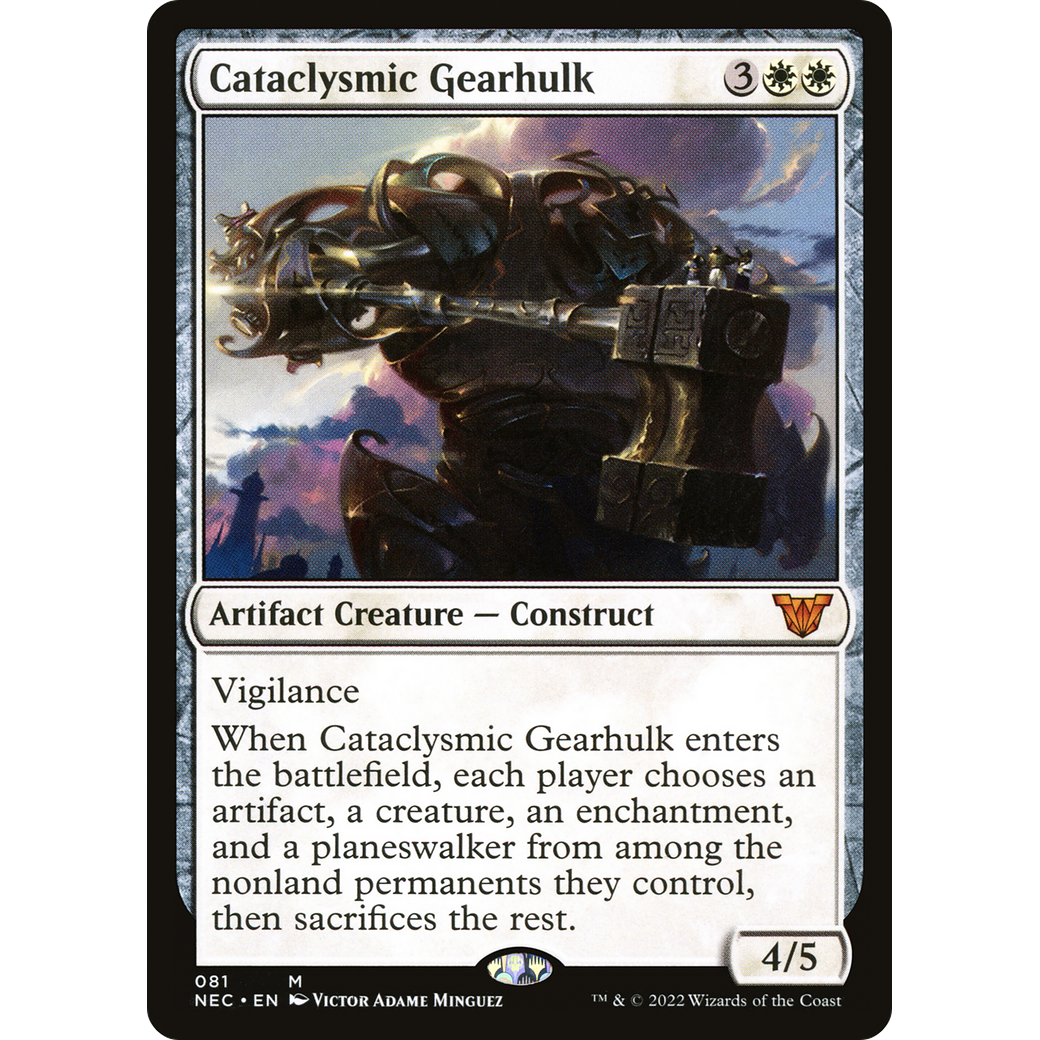 Cataclysmic Gearhulk (NEC-081) - Neon Dynasty Commander