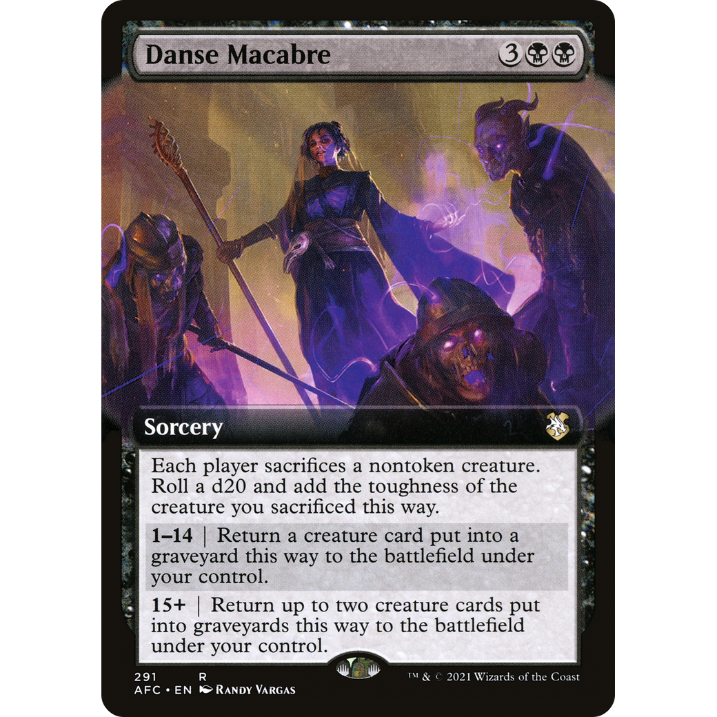 Danse Macabre (AFC-291) - Forgotten Realms Commander: (Extended Art)