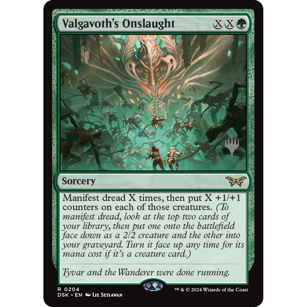 Valgavoth's Onslaught (PPDSK-204P) - Duskmourn: House of Horror Promos