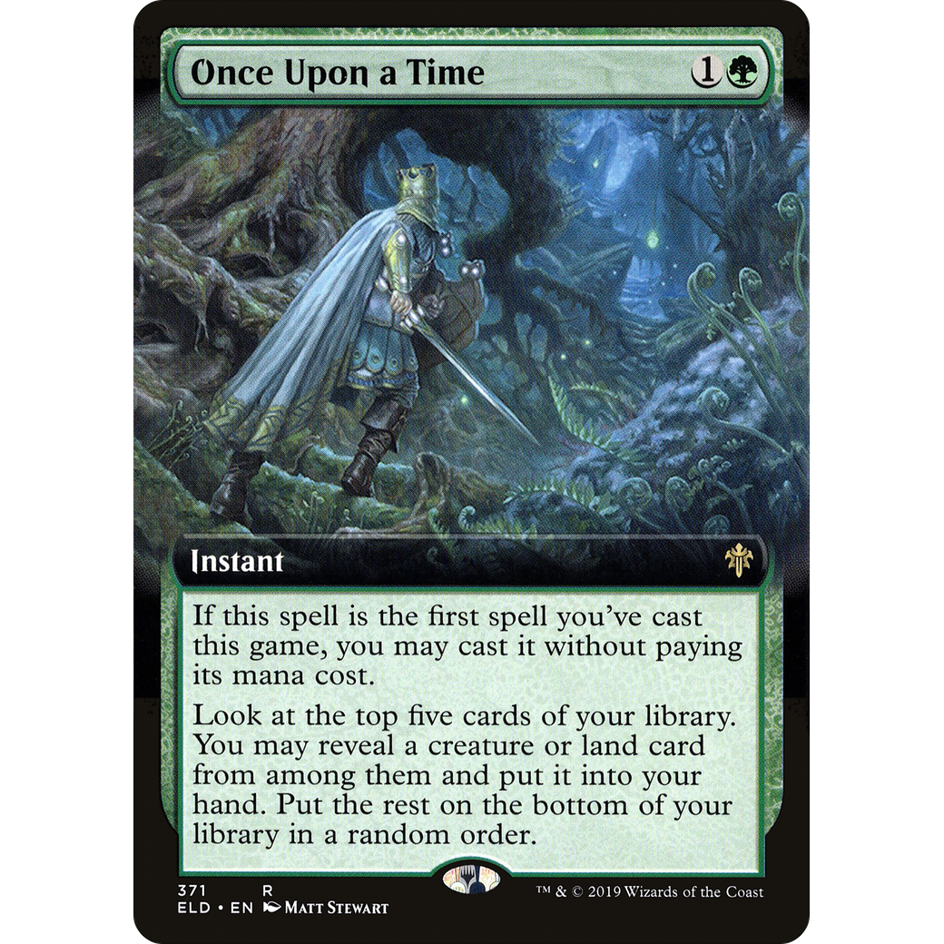 Once Upon a Time (Extended Art) (ELD-371) - Throne of Eldraine: (Extended Art)