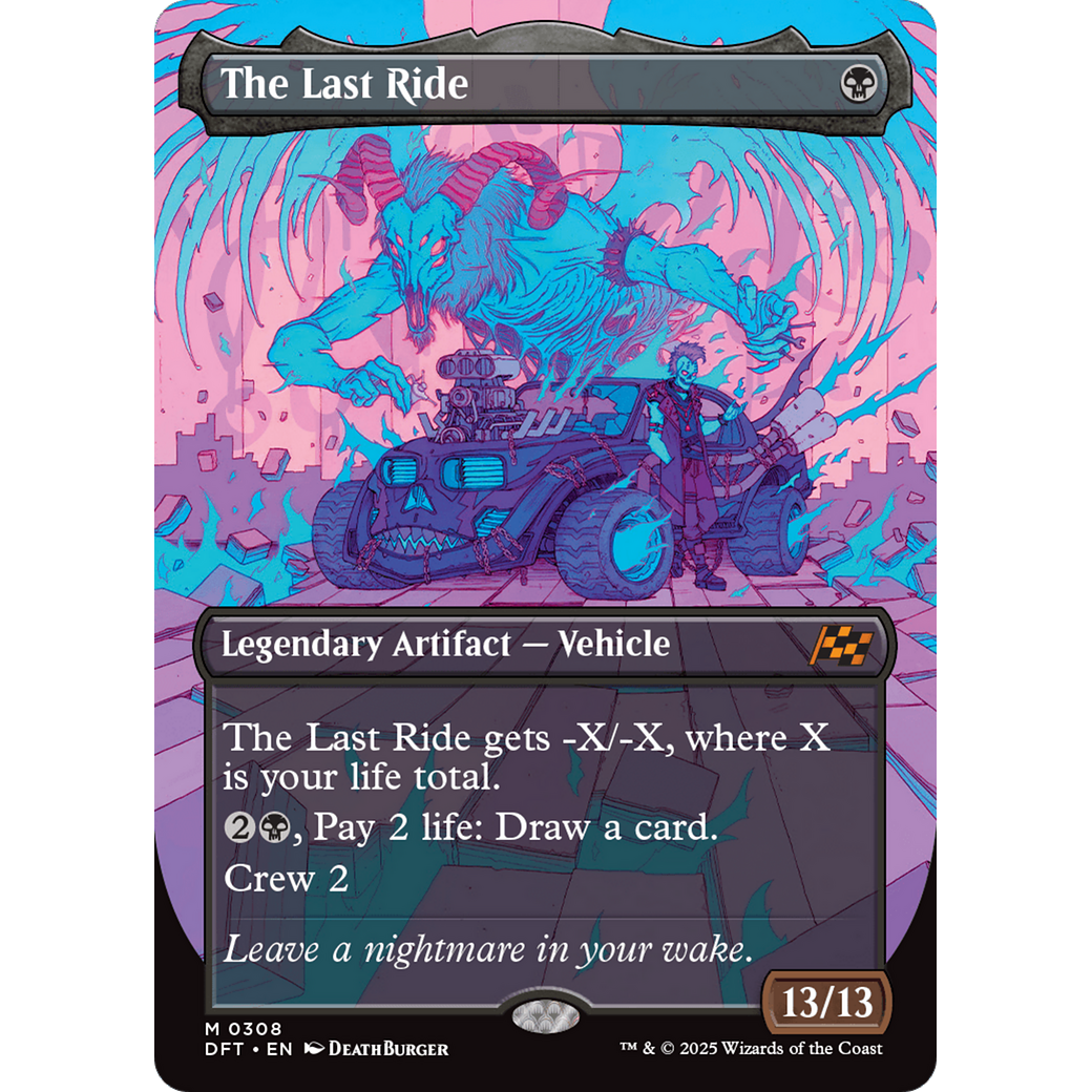 The Last Ride (DFT-308) - Aetherdrift (Borderless) Foil