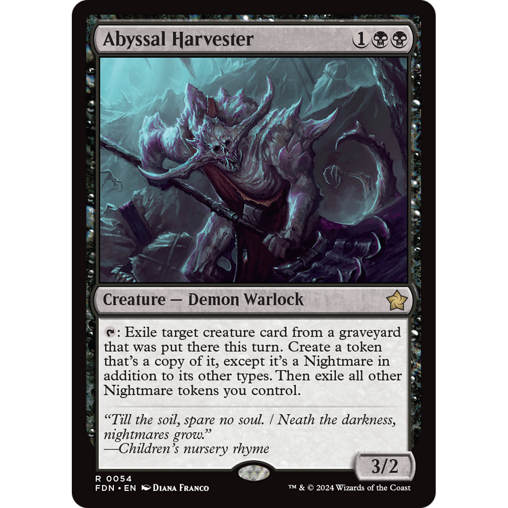 Abyssal Harvester (FDN-054) - Foundations Foil