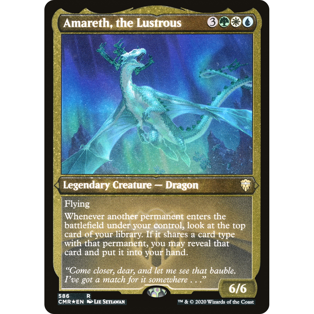 Amareth, the Lustrous (Foil Etched) (CMR-586) - Commander Legends Foil