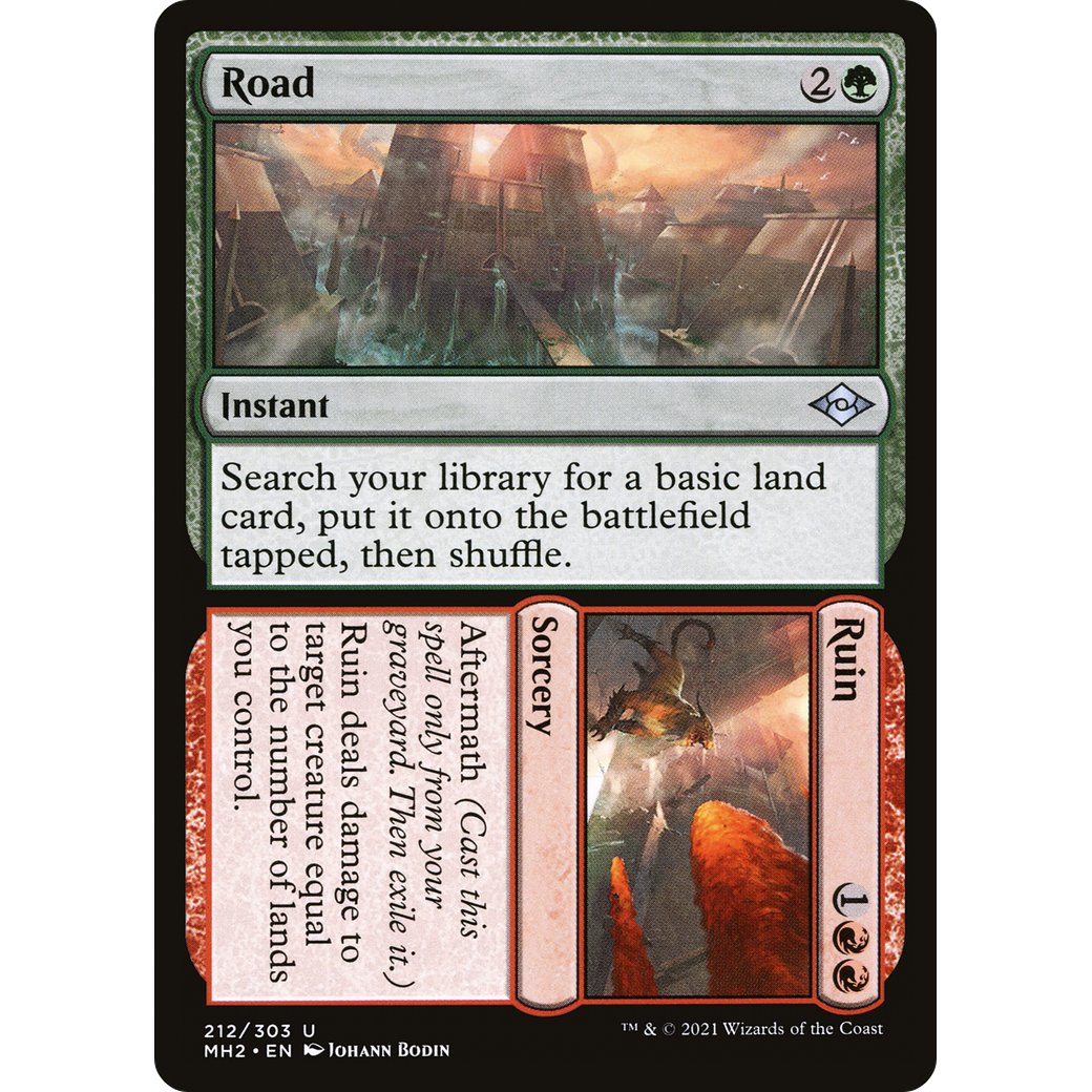 Road // Ruin (MH2-212) - Modern Horizons 2 Foil