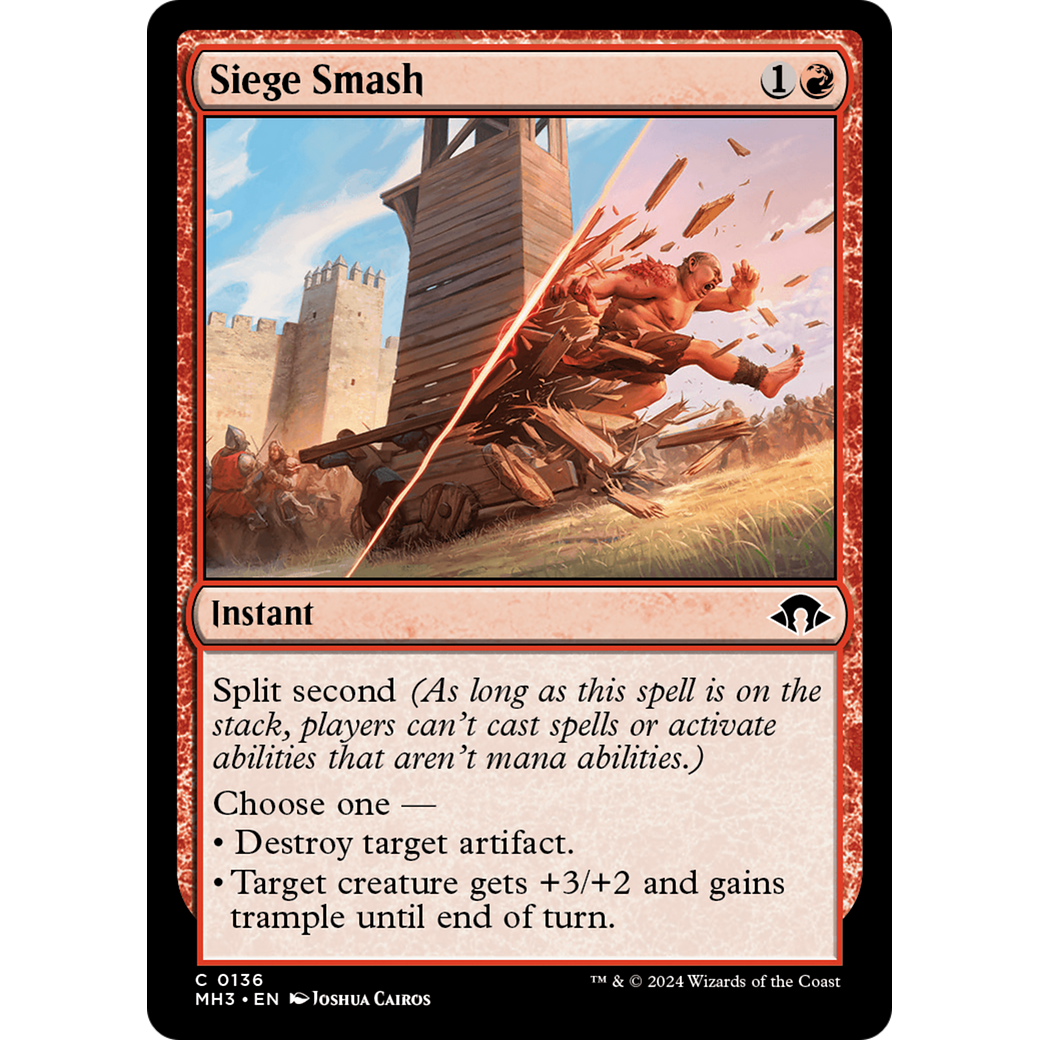 Siege Smash (MH3-136) - Modern Horizons 3 Foil