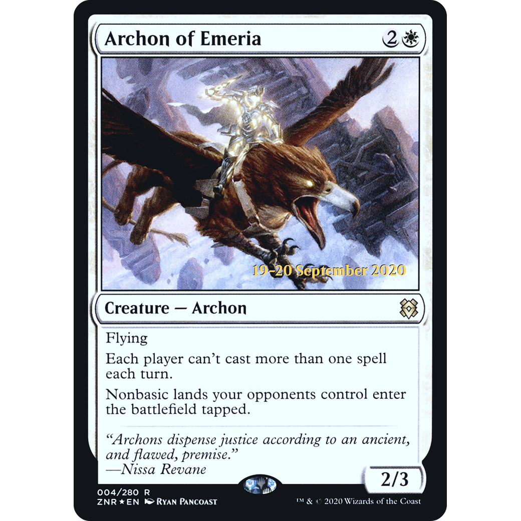 Archon of Emeria (PRE-004) - Zendikar Rising Promos Foil