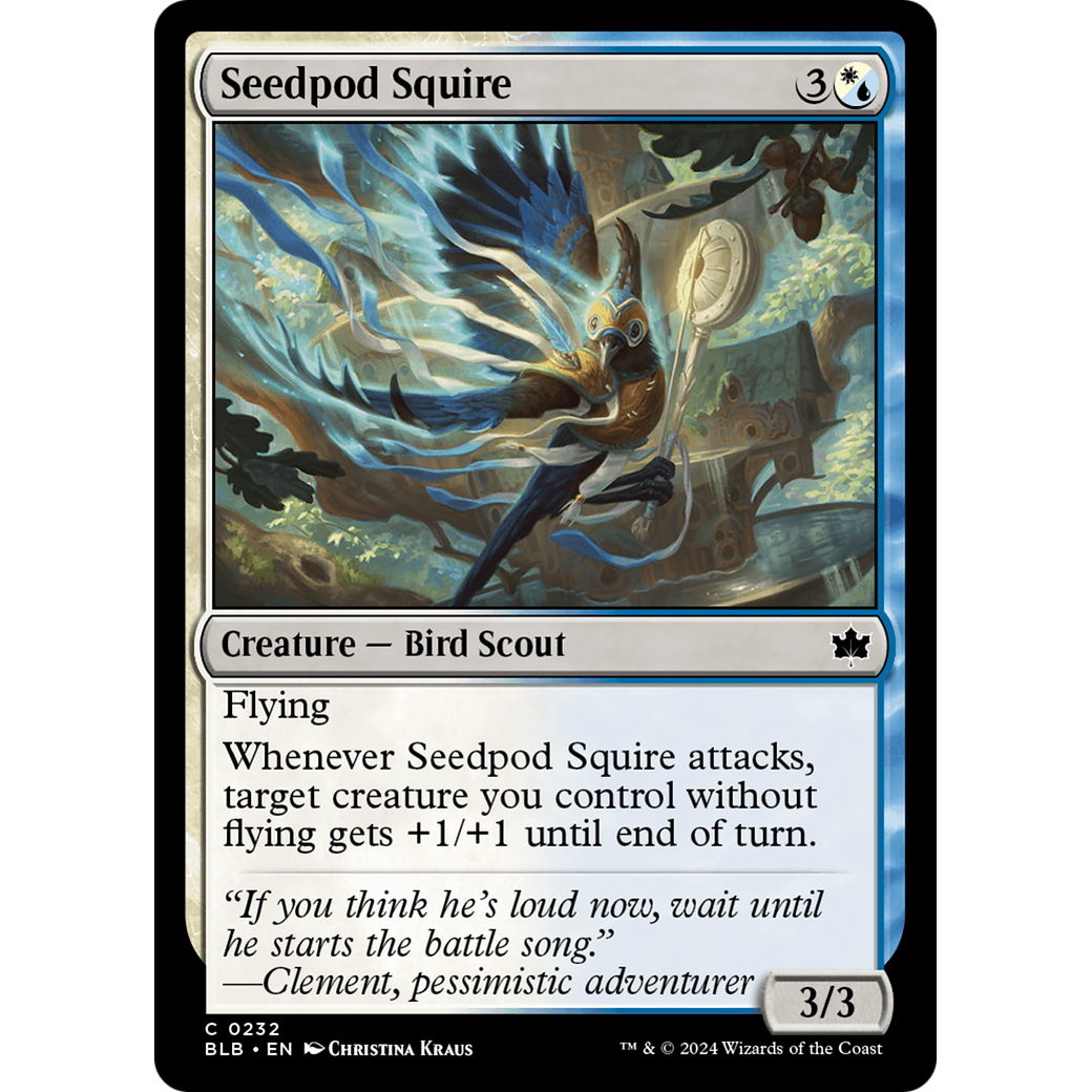 Seedpod Squire (BLB-232) - Bloomburrow Foil