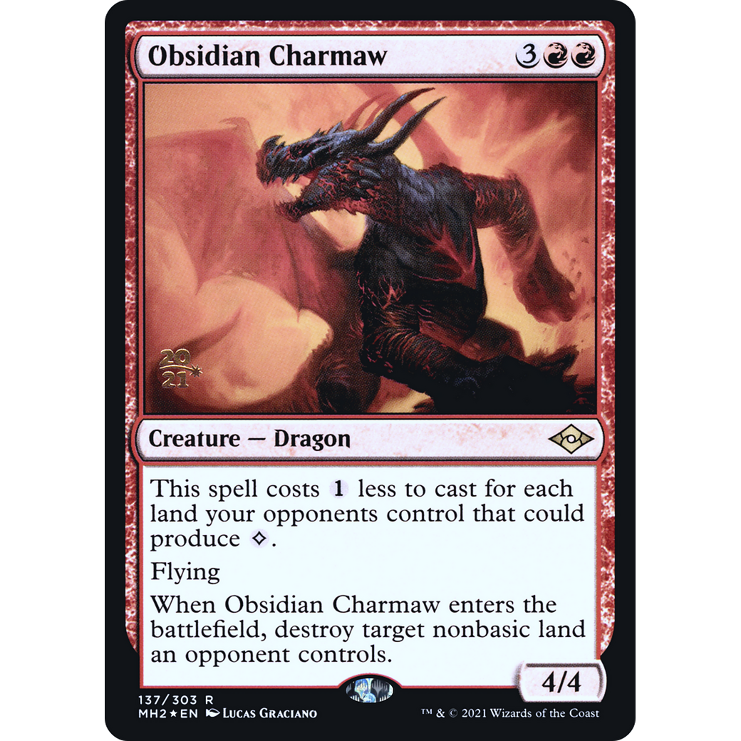 Obsidian Charmaw (PRE-137) - Modern Horizons 2 Promos Foil