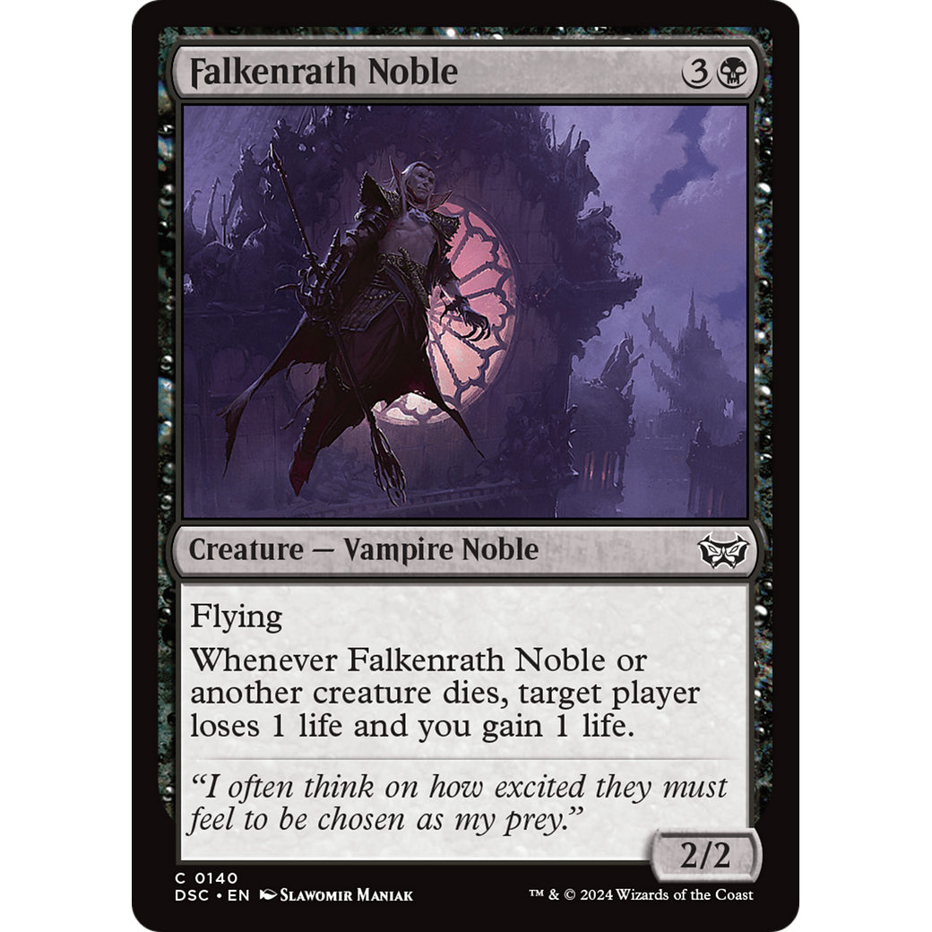 Falkenrath Noble (DSC-140) - Duskmourn: House of Horror Commander