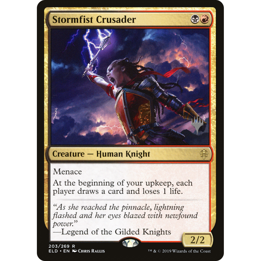 Stormfist Crusader (PPELD-203) - Throne of Eldraine Promos Foil