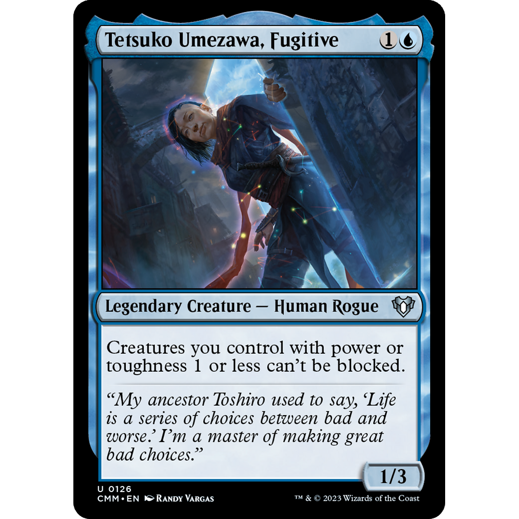 Tetsuko Umezawa, Fugitive (CMM-126) - Commander Masters Foil